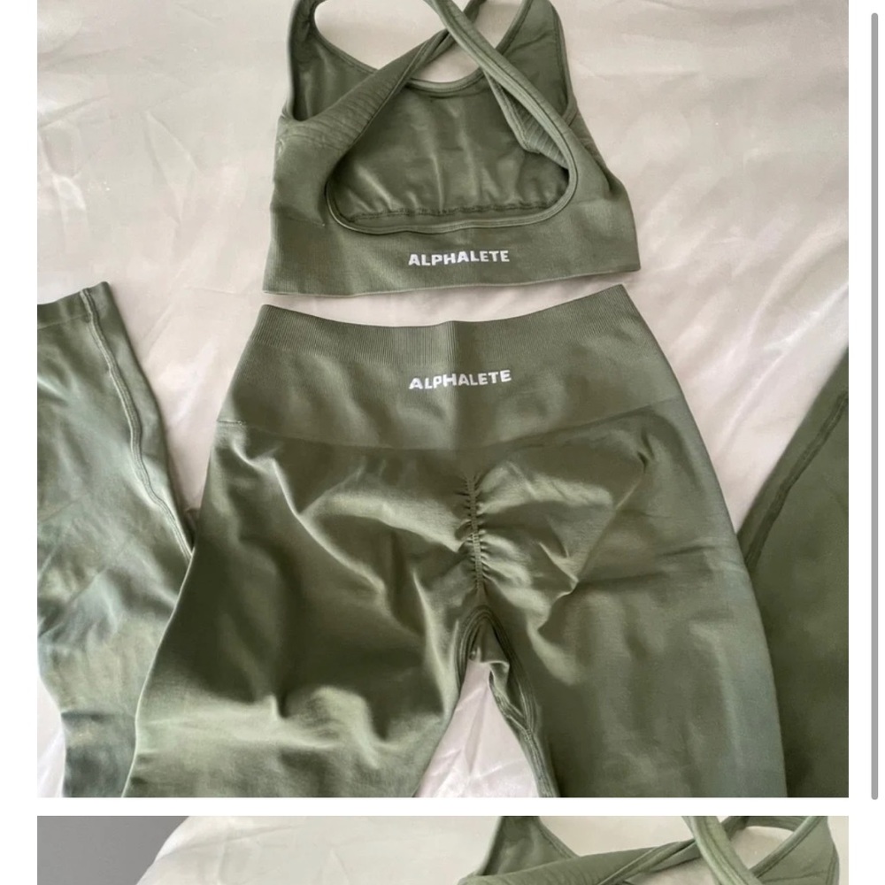 Alphalete olive green color